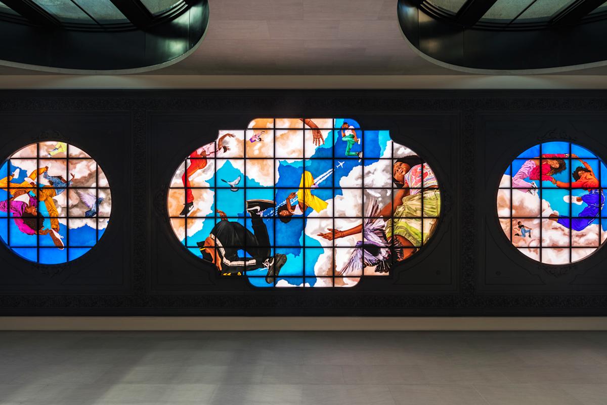 Kehinde Wiley, Go, 2020
&copy; Kehinde Wiley. An original work of art commissioned by Empire State Development in partnership with Public Art Fund for Moynihan Train Hall. 
Photographer: Nicholas Knight. Image courtesy of the Artist, Sean Kelly, New 