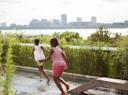 Kids playing on the High Line, NYC