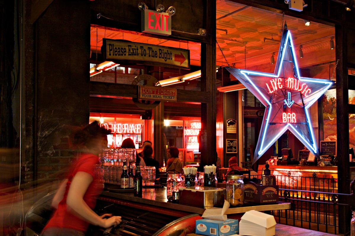 Interior of Hill Country Barbecue Market in Manhattan,NYC