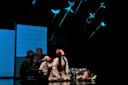 Actors on stage at the Metropolitan Opera