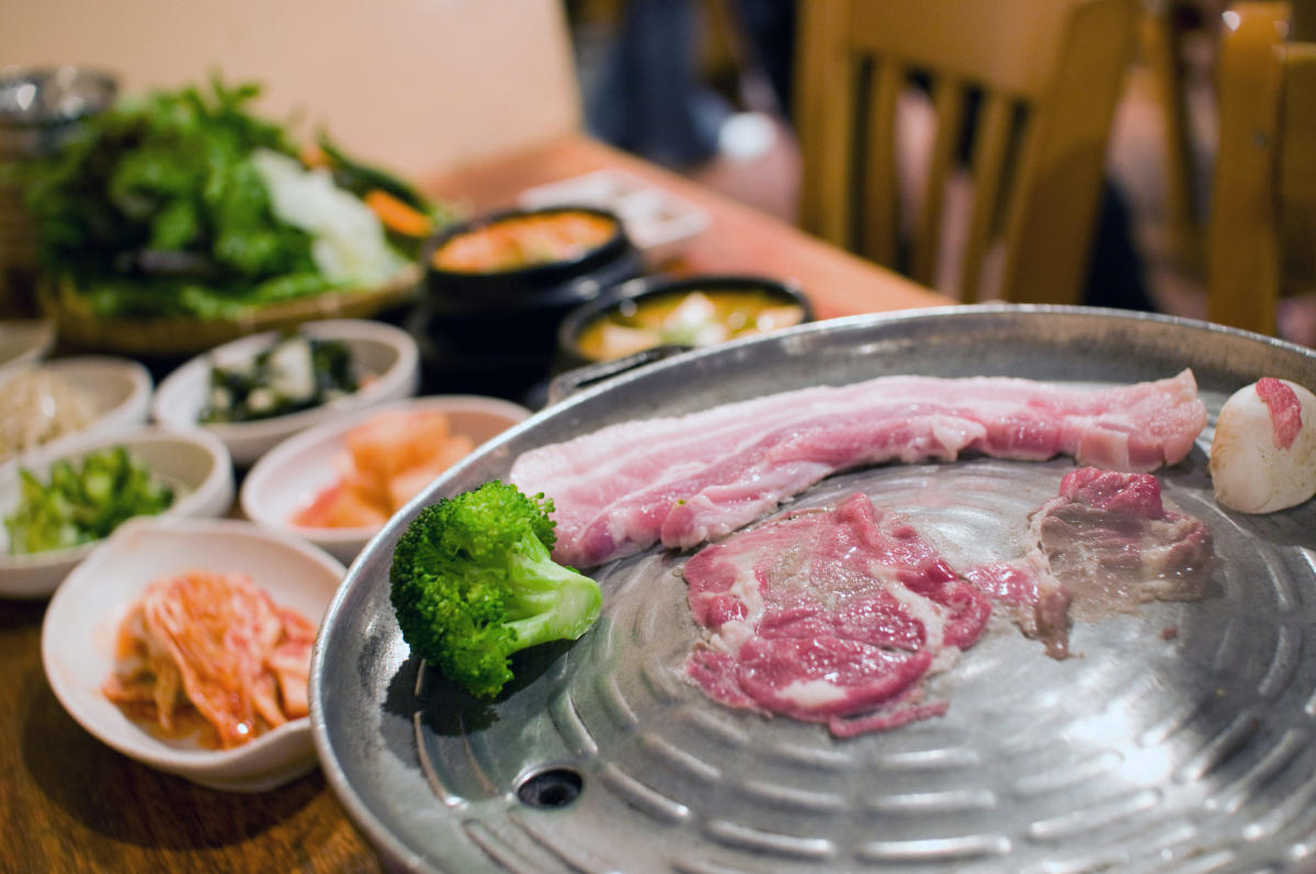 food at The Kunjip in Koreatown, Manhattan