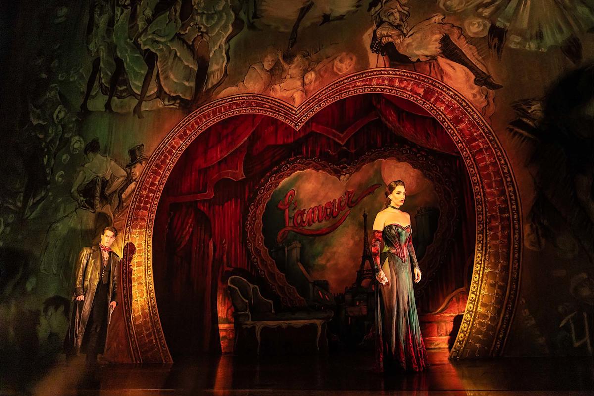 Actor on stage for Moulin Rouge