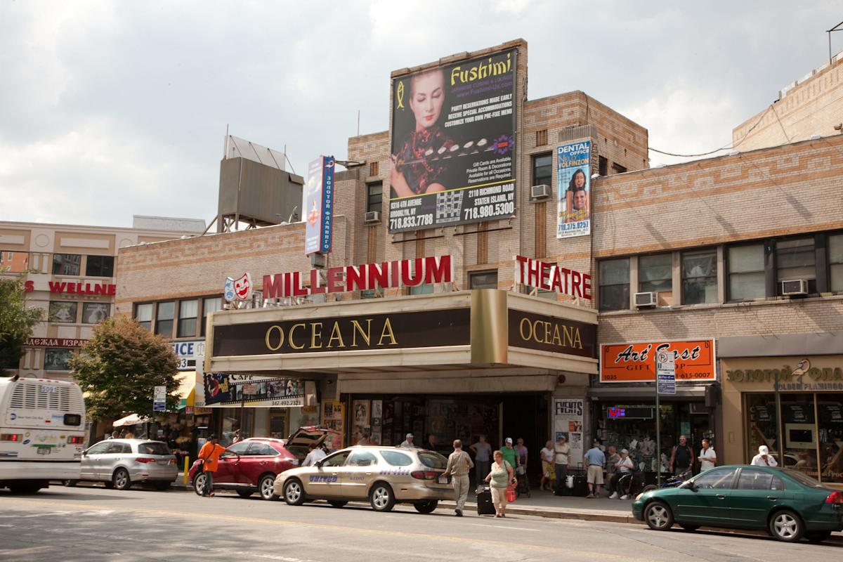 exterior of Millennium Theatre in Brighton Beach