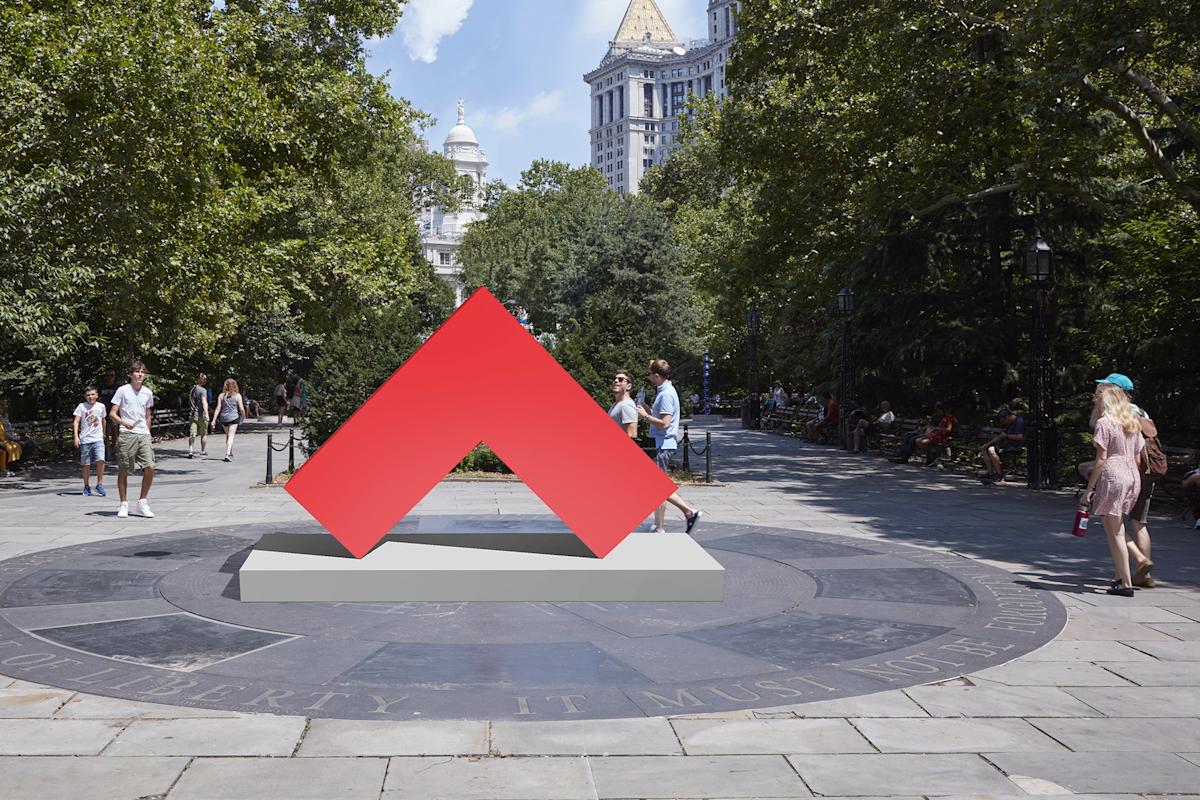 Carmen Herrera: Enstructuras Monumentales. Courtesy, Public Art Fund