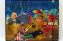 "Mecklenburg Autumn: Heat Lightning Eastward" (1983), by Romare Bearden. Courtesy of DC Moore Gallery, New York.