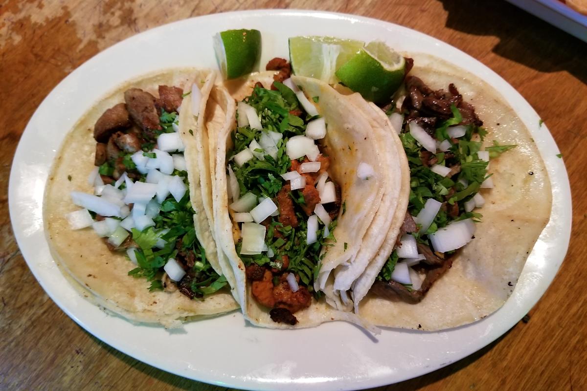 Tacos at Xochimilco Family Restaurant in the Bronx