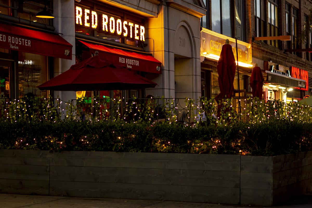 Exterior of Red Rooster in Harlem, NYC