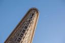 Detail of the Flatiron Building in Manhattan
