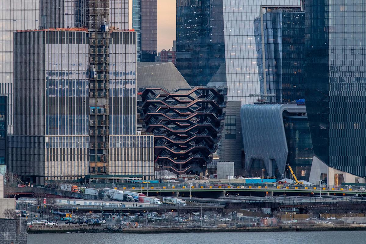 View of the Vessel in Hudson Yards, NYC