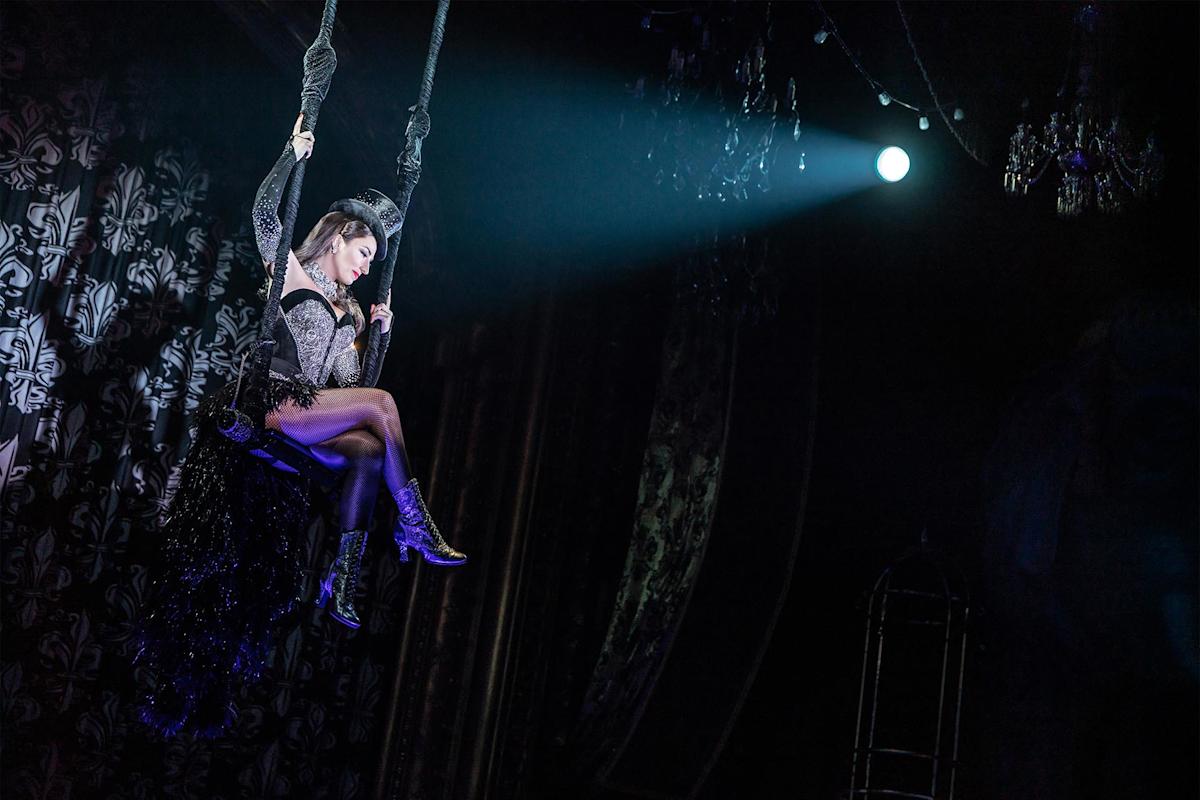 Actor on stage for Moulin Rouge