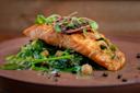 Atlantic Salmon dish at Addictive NYC 