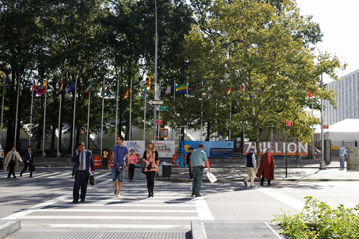 Exterior of the United Nations