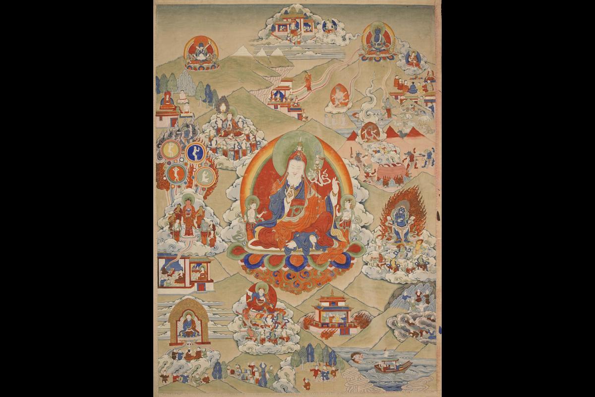 "Padmasambhava; Tibet" (19th century) Courtesy, Rubin Museum of Art.