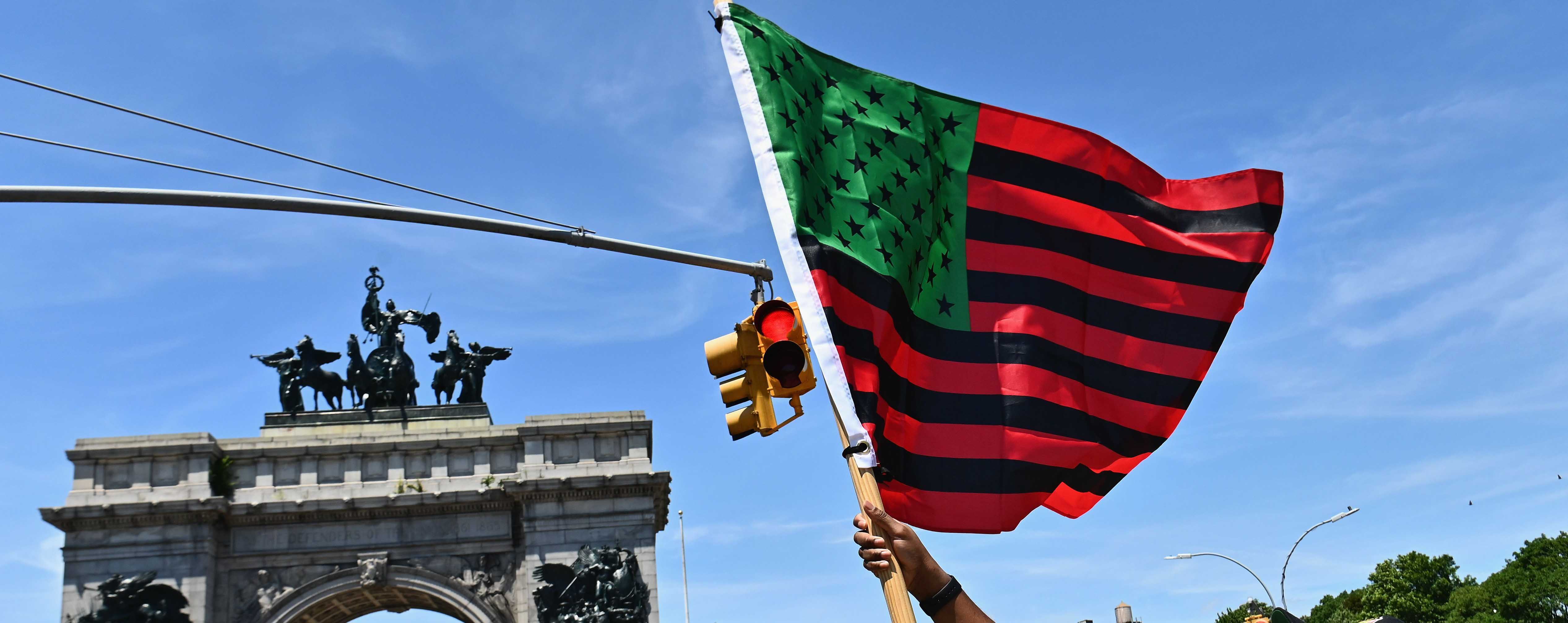 Juneteenth rally, Grand Army Plaza 