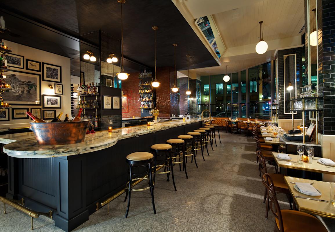 Interior of Lexington Brass bar in Manhattan