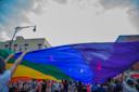 LGBTQ+ Flag for Brooklyn Pride Parade