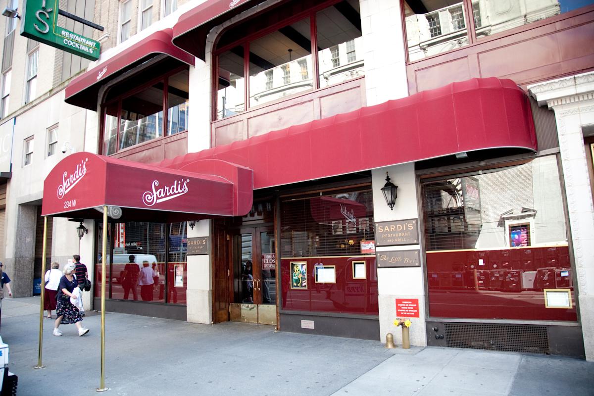 Exterior of Sardi's in Times Square, NYC