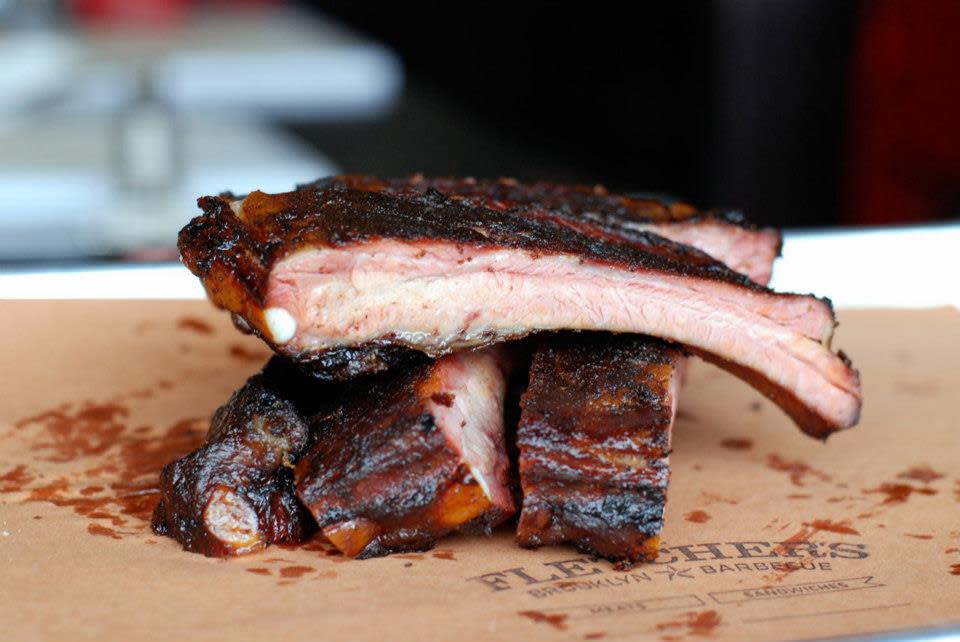 ribs at Fletcher&#039;s Brooklyn Barbecue - Gowanus