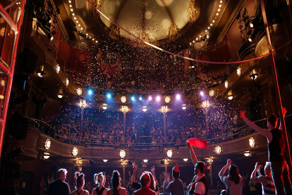 View from stage at New Victory Theatre in Times Square, NYC