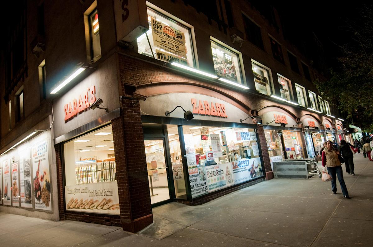 Exterior of  Zabar's in Upper West Side, NYC