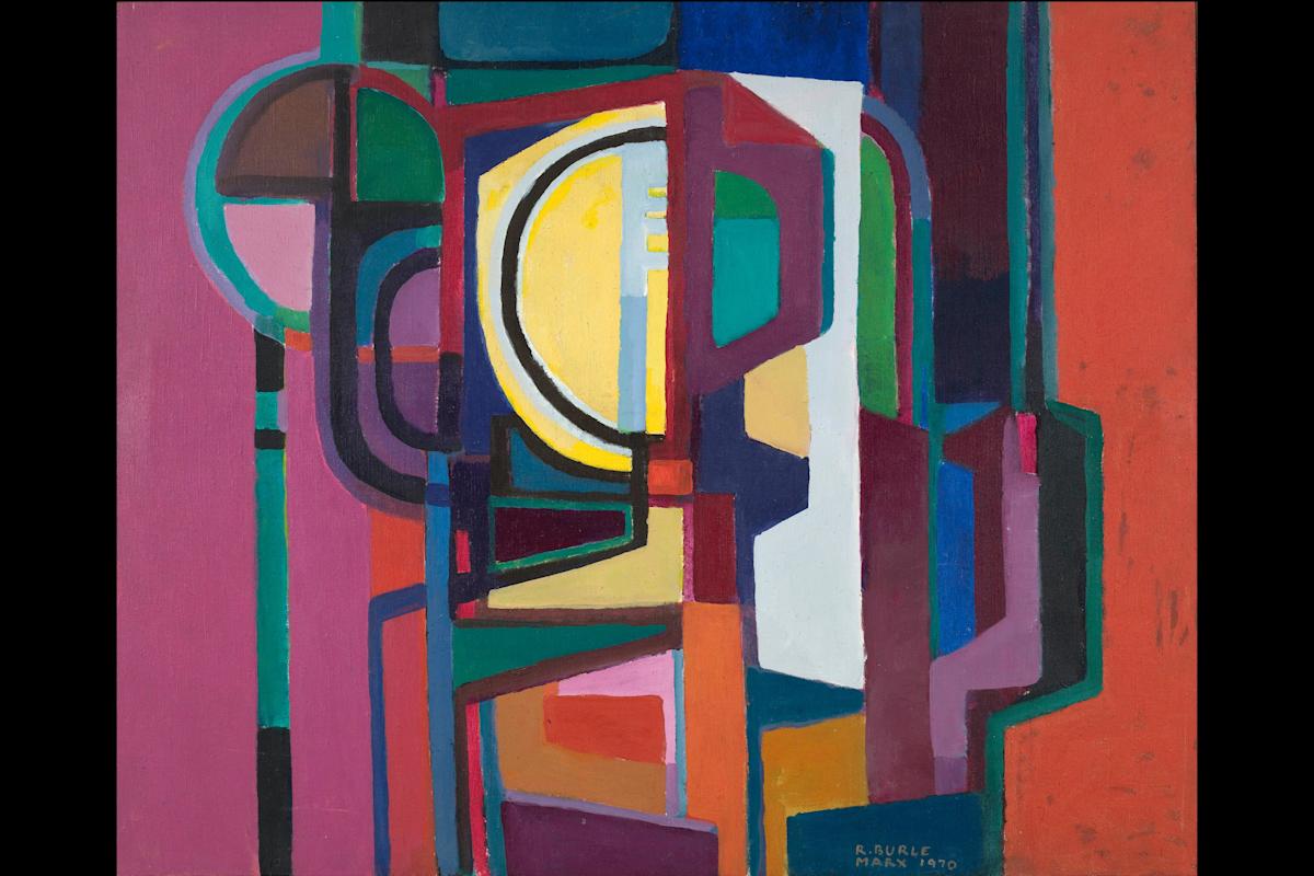 Roberto Burle Marx (Brazilian, 1909-1994) Untitled, 1970 Acrylic on Canvas. Private Collection