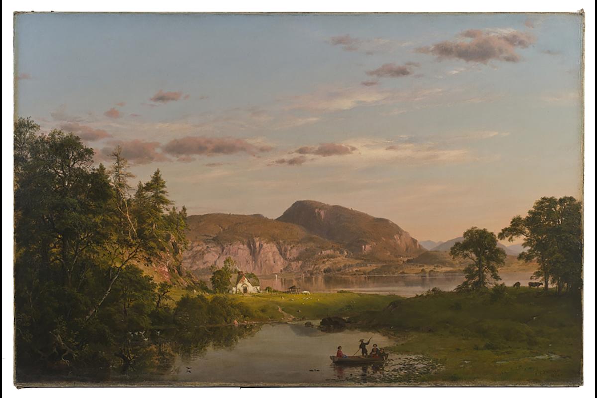 "Home by the Lake" (1852), by Frederic Edwin Church. Collection of Arthur and Eileen Newman, Bequest of Eileen Newman. Photo: Glenn Castellano, Courtesy of the New-York Historical Society.