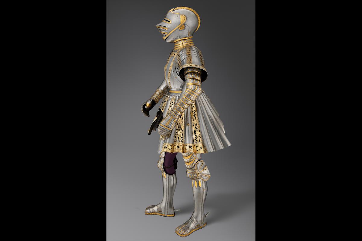 Ceremonial Armor of Charles V
Austrian (Innsbruck) and German (Augsburg), ca. 1512&ndash;14 Conrad Seusenhofer (first recorded 1500, died 1517)
Kunsthistorisches Museum, Vienna, Imperial Armoury (A 109) Photo: Bruce M. White, 201