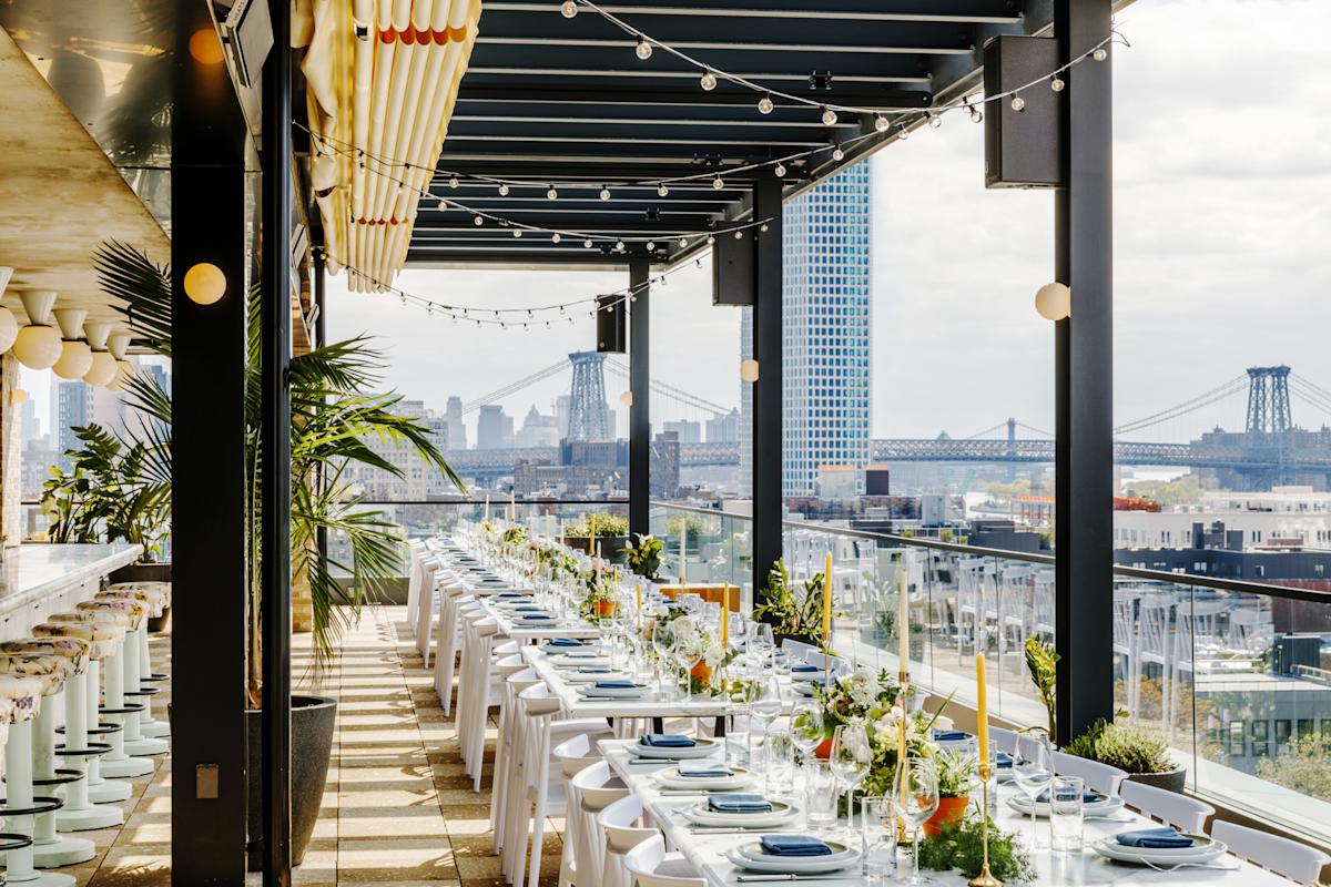 Rooftop Bar at The Hoxton Hotel in Williamsburg, Brooklyn, NYC