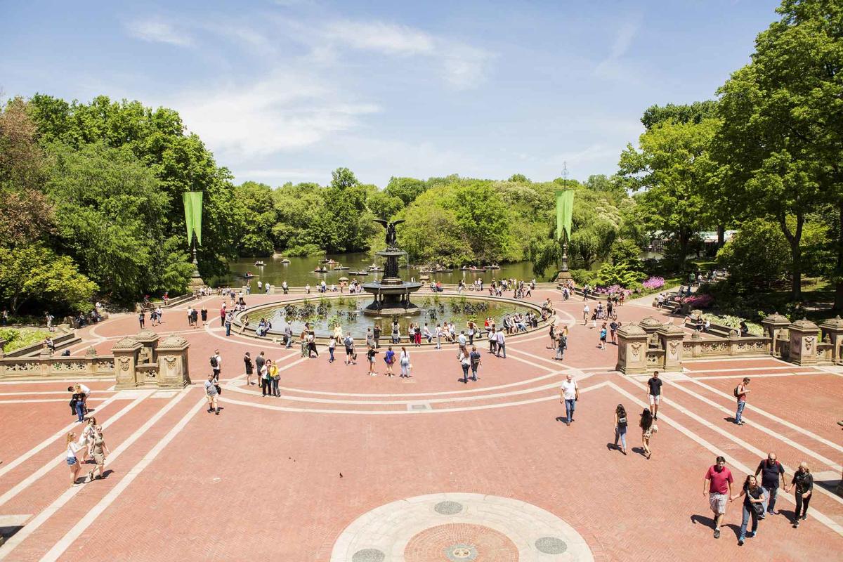 Bethesda Fountain in Central Park, Manhattan, NYC