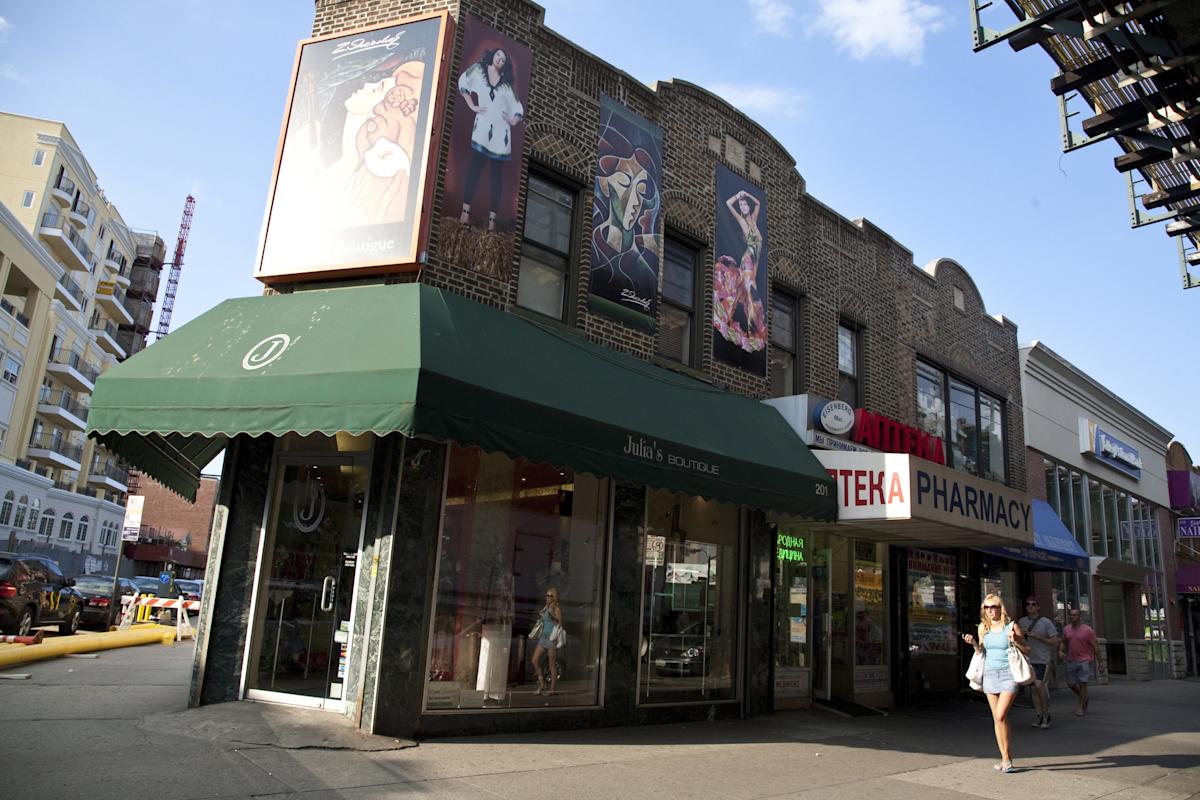 exterior of Julias Boutique in Brighton Beach