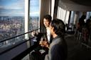 People inside One World Observatory