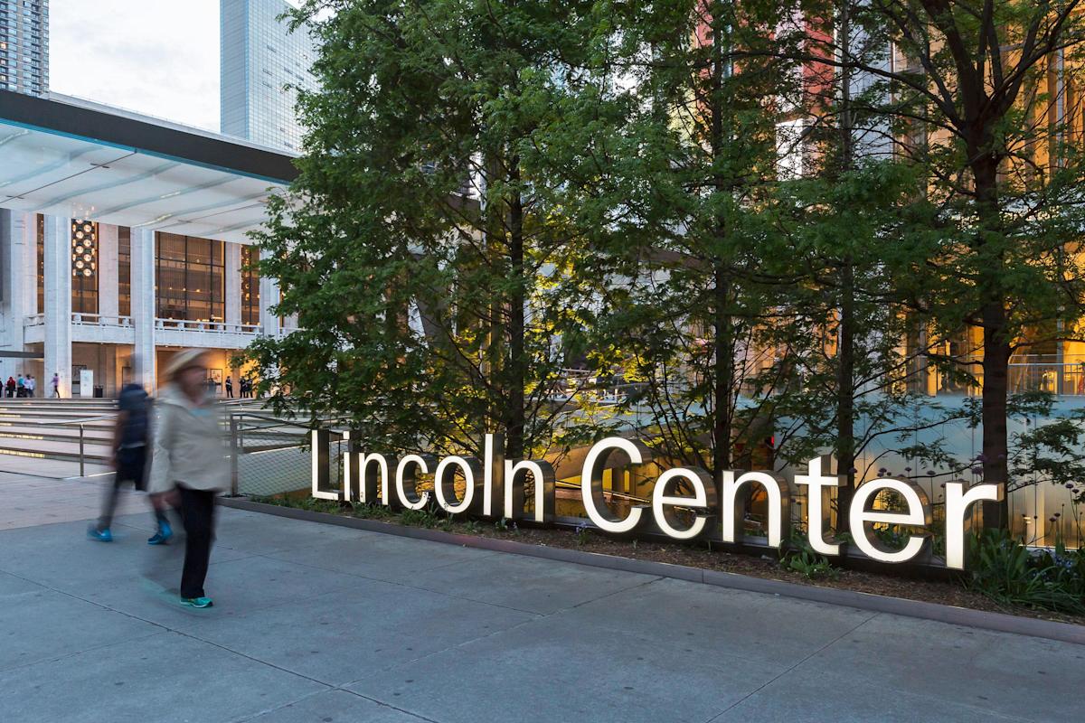 Outdoors at Lincoln Center