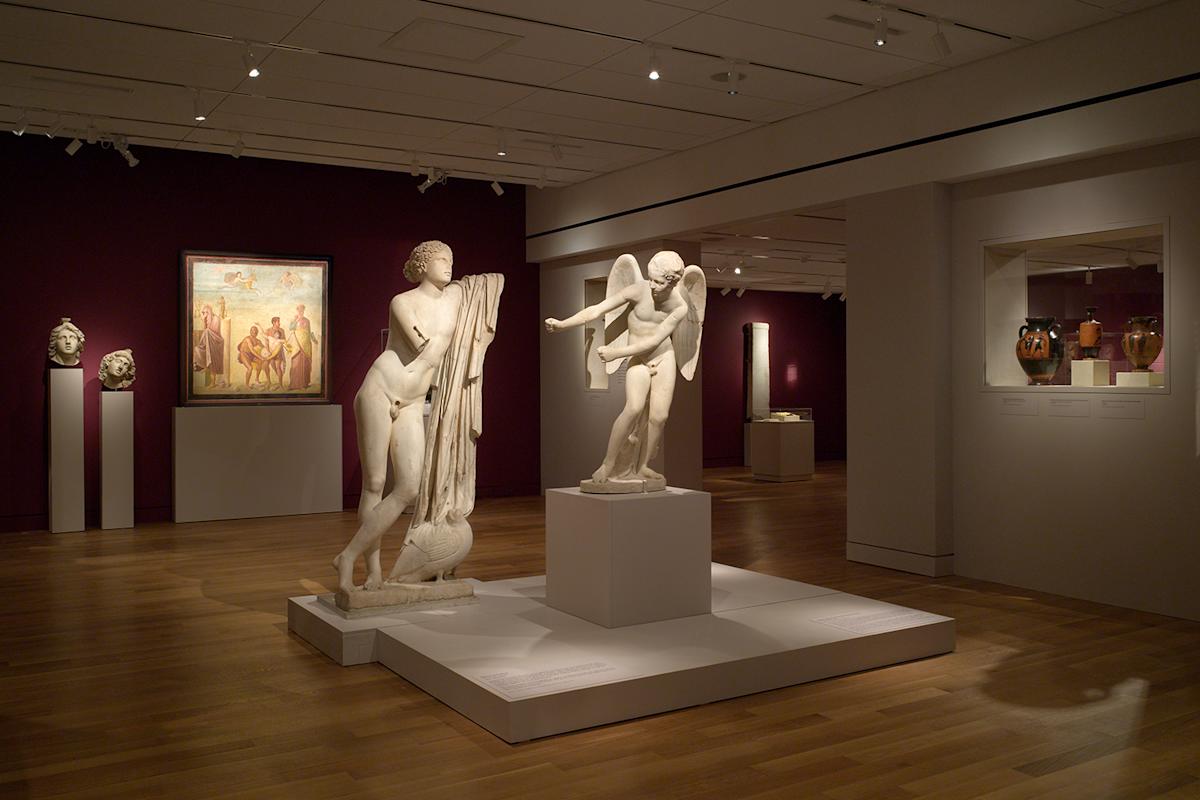 Installation view of A World of Emotion: Ancient Greece, 700 BC &ndash; 200 AD. Courtesy, Onassis Cultural Center New York.