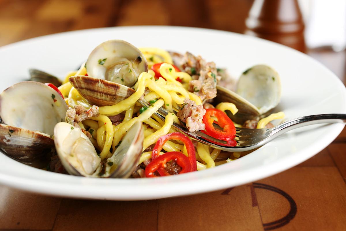 Casa nonna bigoli con vongole e salsiccia from Casa Nonna in Midtown West