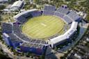 Aerial view of the Nassau County International Cricket Stadium
