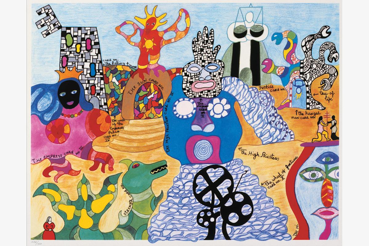 Niki de Saint Phalle. Tarot Garden. 1991. Lithograph, 23.7x31.5" (60.3x80cm). &copy;2020 NIKI CHARITABLE ART FOUNDATION. Photo: Ed Kessler