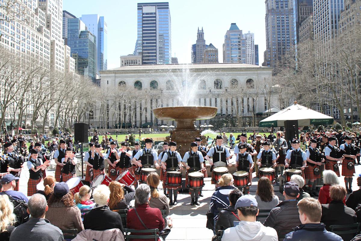 Tartan Day Band, Bryant Park