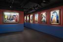 Installation view of Hassan Hajjaj: Vogue, The Arab Issue. Courtesy, Fotografiska. Photo: Dario Lasagni