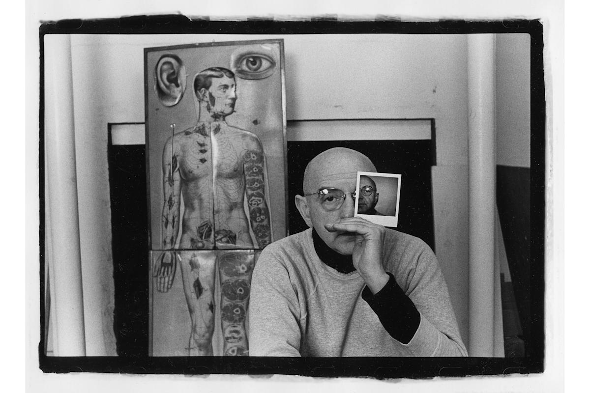 "Duane Michals" (1985), by Neil Malcolm Roberts. Courtesy, Collection of Leslie-Lohman Museum