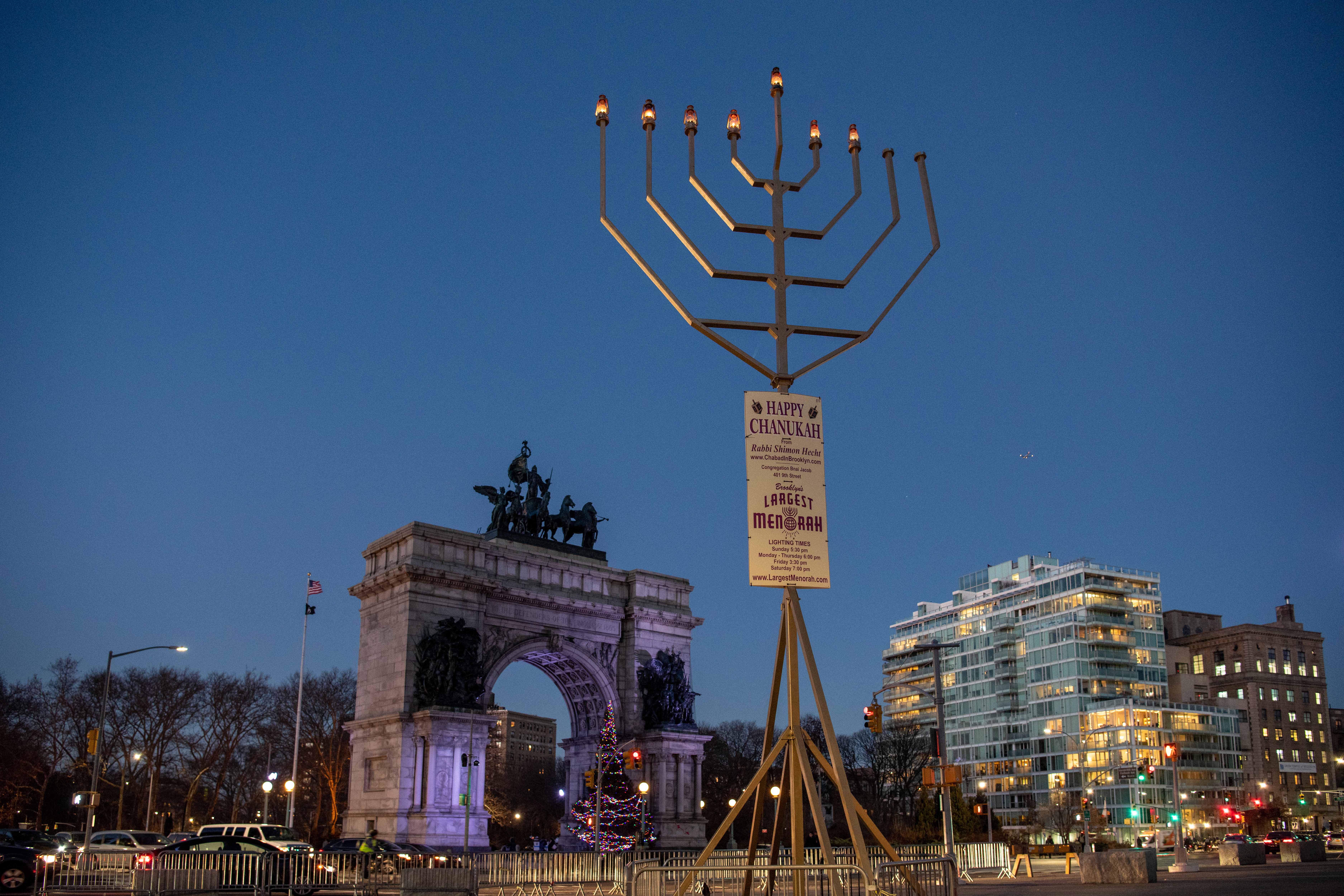 Lighting The World's Largest Hannukah Menorahs