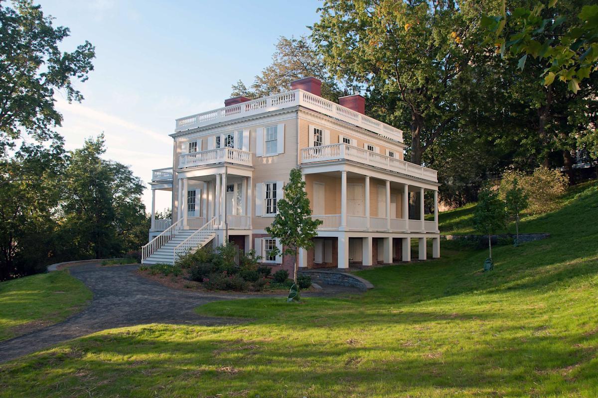 Exterior of Hamilton Grange National Memorial in Manhattan, NYC