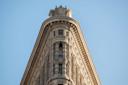 Detail of the Flatiron Building in Manhattan