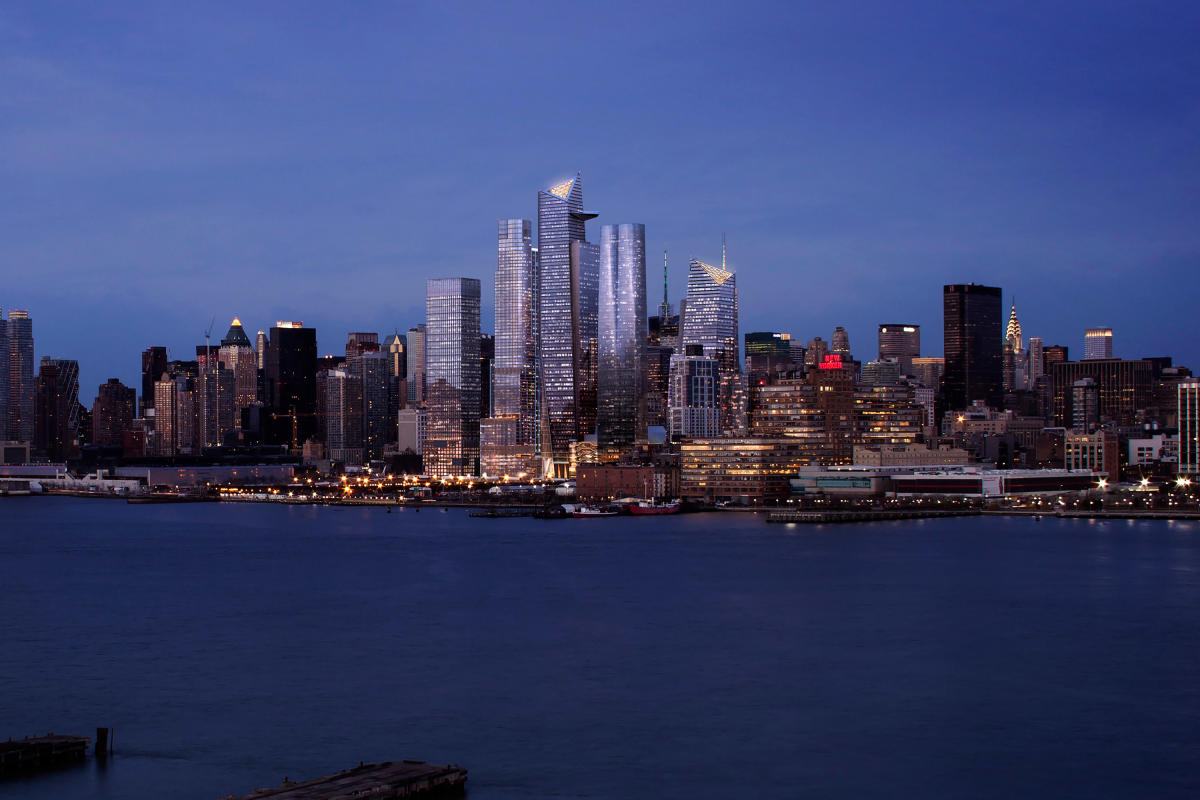 hudson-yards-manhattan-nyc-related-oxford-evening-view-of-hudson-yards,-from-the-hudson-river---courtesy-of-related-oxford