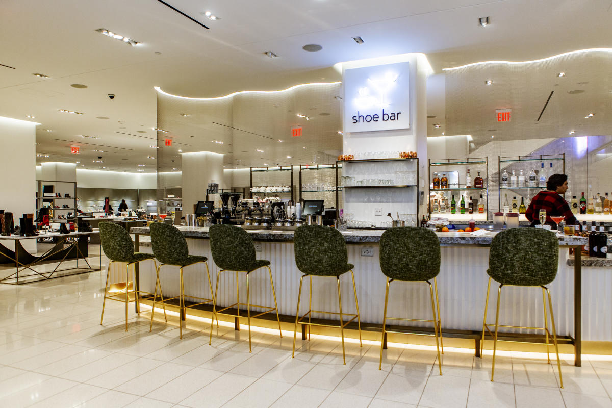 The Shoe Bar in the shoe department in the new Nordstrom Department Store  on West 57th Street in Midtown Manhattan in New York on its grand opening  day, Thursday, October 24, 2019.