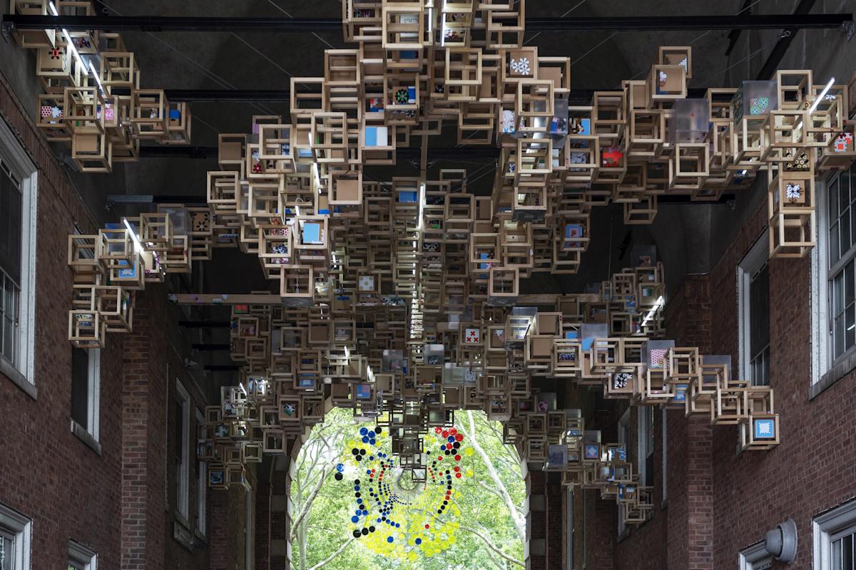 Jacob Hashimoto, Governors Island. Photo: Timothy Schenck
