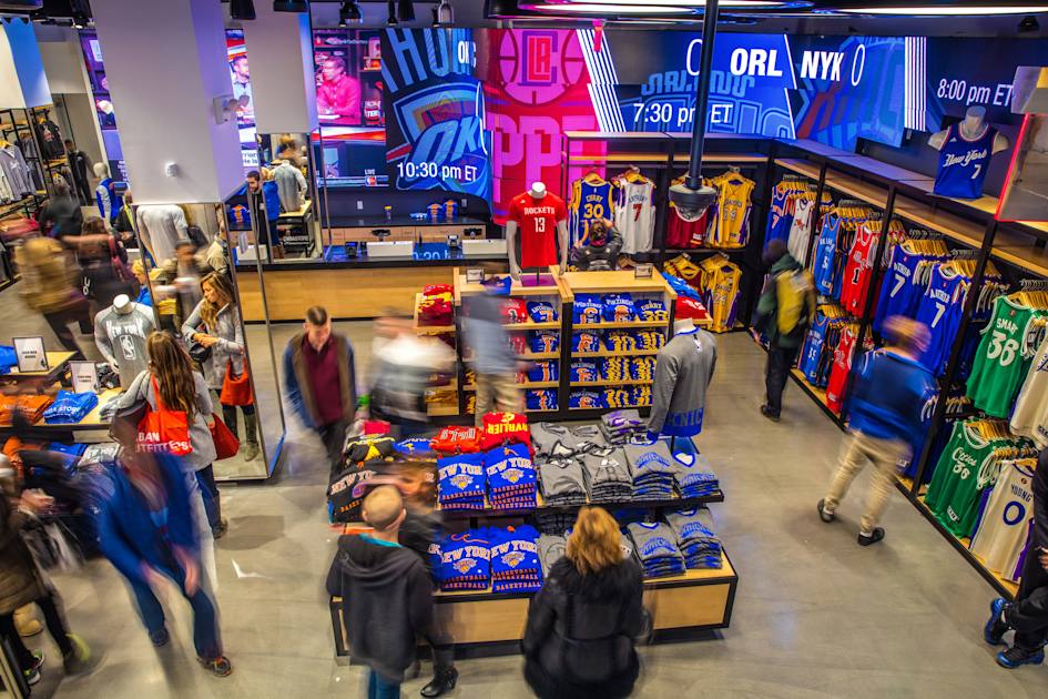 NBA flagship store reopens in New York City