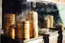 Dim sum setting at Golden Unicorn