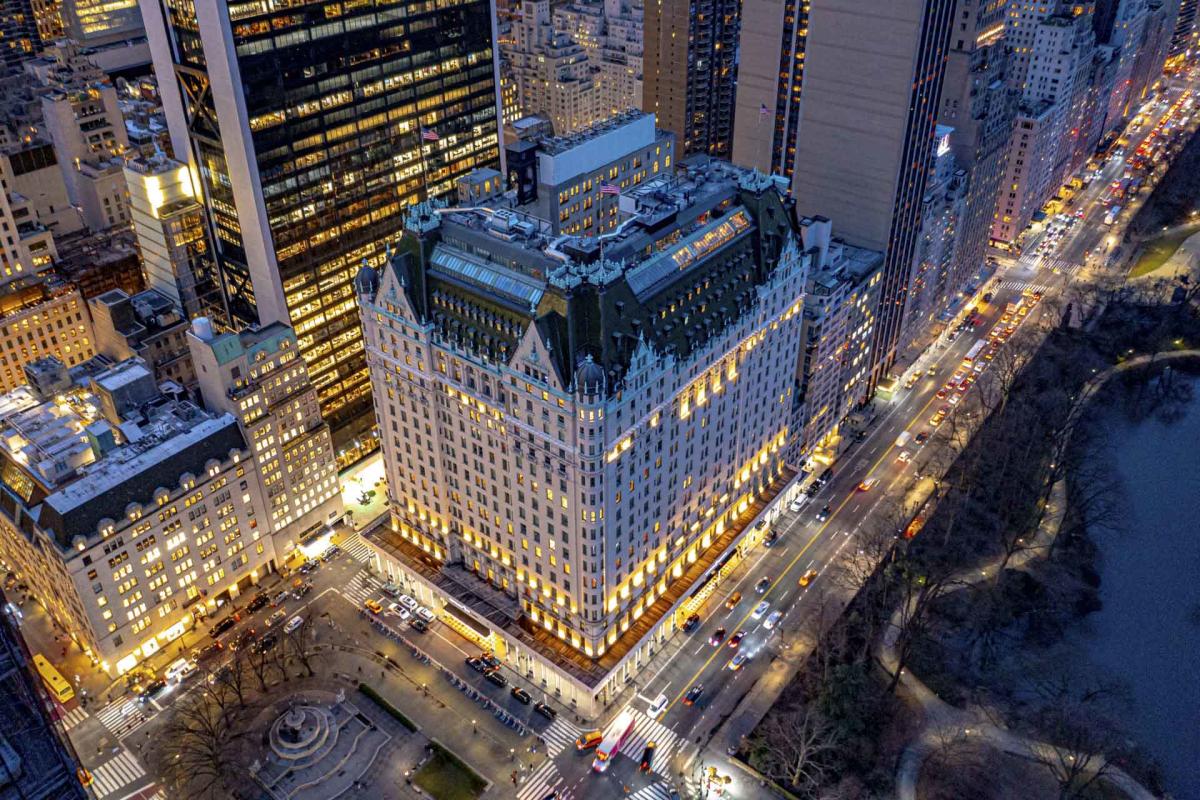 The Plaza Hotel Aerial View