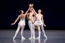 New York City Ballet dancers on stage