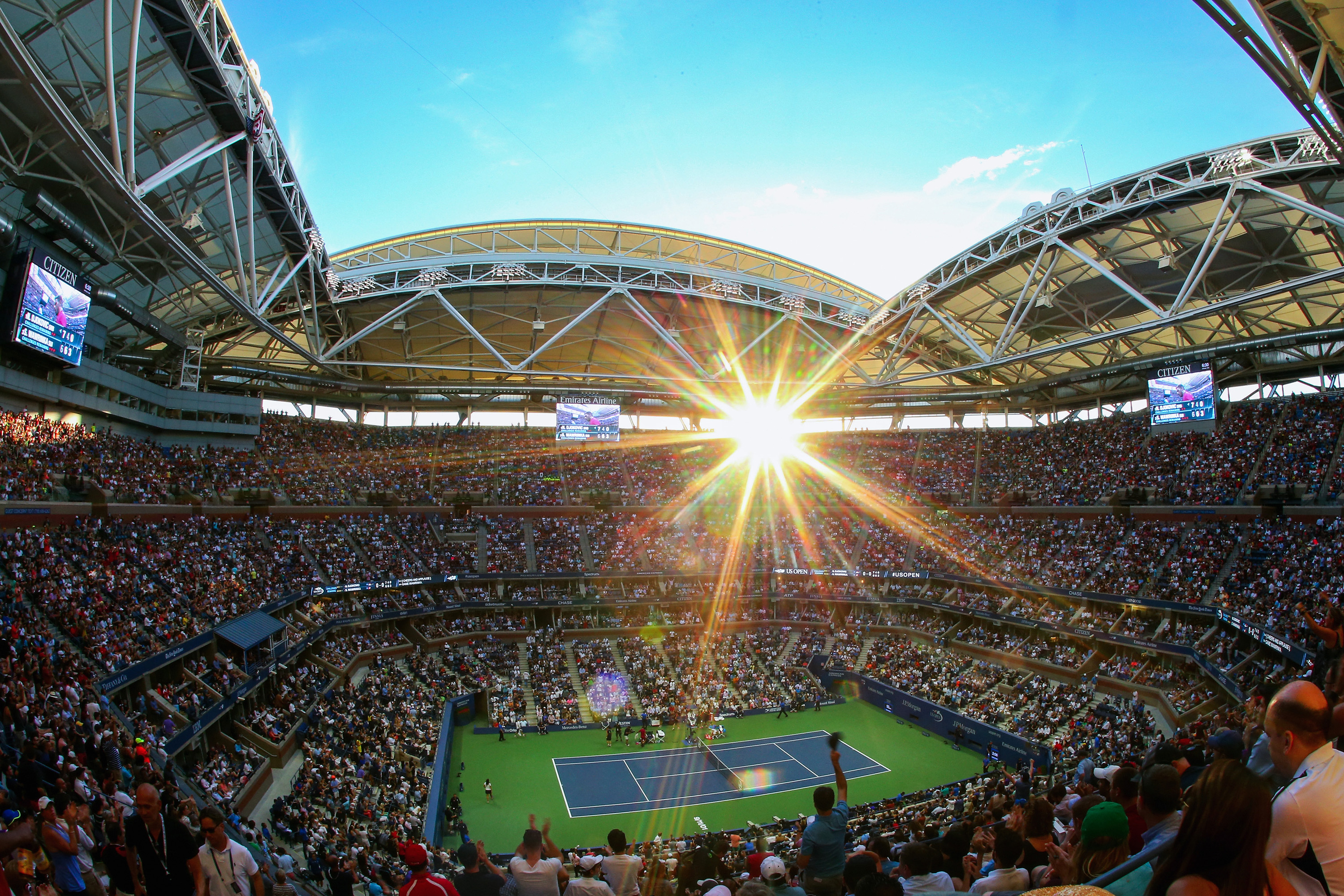 Arthur Ashe Stadium. Courtesy, Getty Images